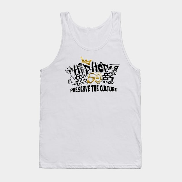 50 years of hip hop music lovers Tank Top by Ville Otila Abstract